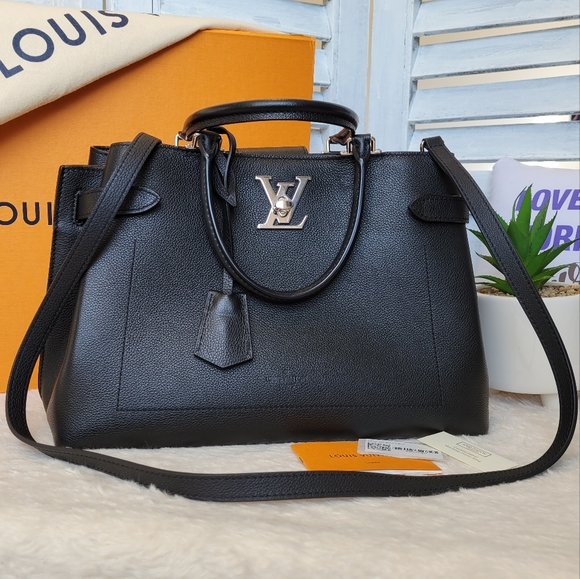 Louis Vuitton Handbags - VERY RARE ❤ Like New Authentic LV LockMe Day Noir/ Black Satchel Handbag